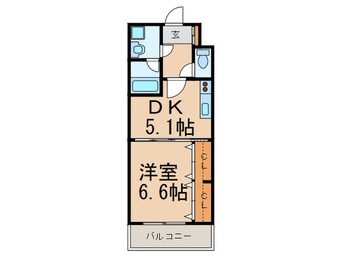 間取図 ボヌ－ル博多