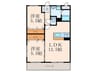 ル・ポ－トⅠ 2LDKの間取り
