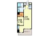 シャルマン愛知 1LDKの間取り
