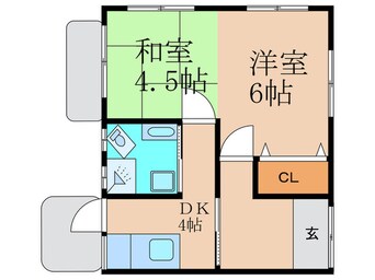 間取図 椎田貸家