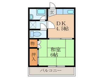 間取図 平島コ－ポ