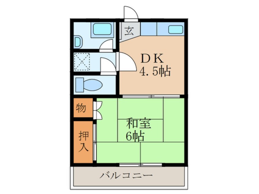 間取図 平島コ－ポ