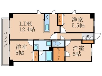 間取図 ファミーユ中園Ⅱ