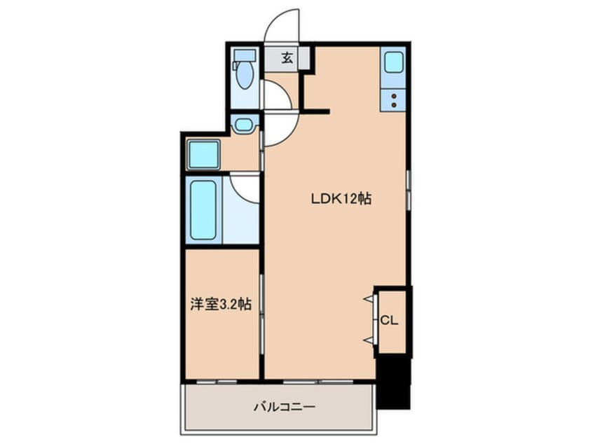 間取図 ウインステージ箱崎Ⅱ(803)