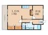 くさみ一木ビル 1LDKの間取り