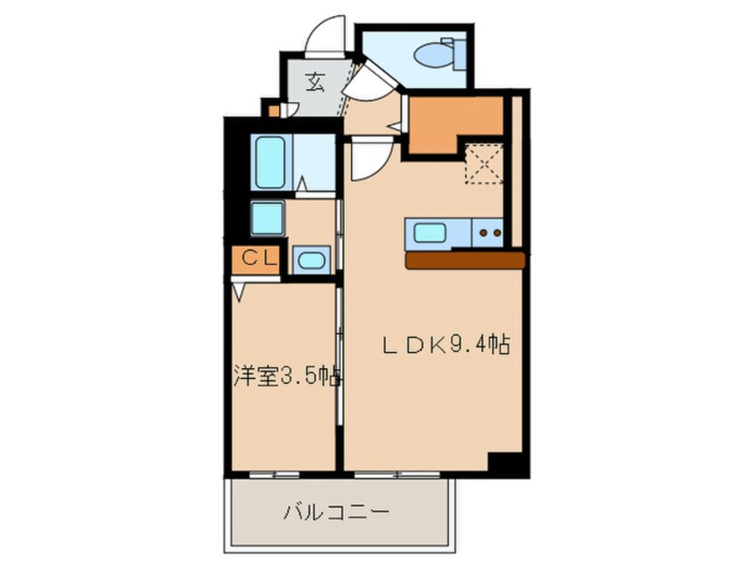 間取図 リシェ薬院