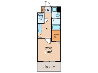 間取図 仮) ｸﾞﾛｰｽ二日市中央ﾚｼﾞﾃﾞﾝｽ