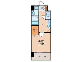 間取図 仮) ｸﾞﾛｰｽ二日市中央ﾚｼﾞﾃﾞﾝｽ
