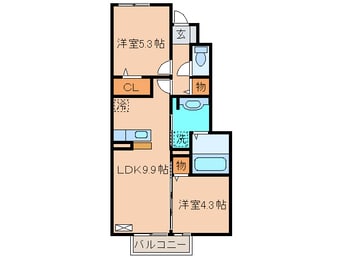 間取図 トレス中間壱番館