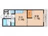 モン・シェリ 1DKの間取り