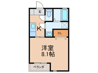 間取図 クレフラスト試験場前駅南