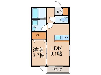 間取図 CS津福