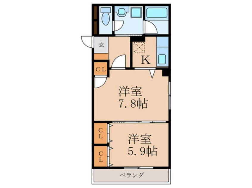 間取図 アビタシオン清水