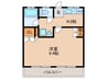 コースリーズ清水 1Kの間取り