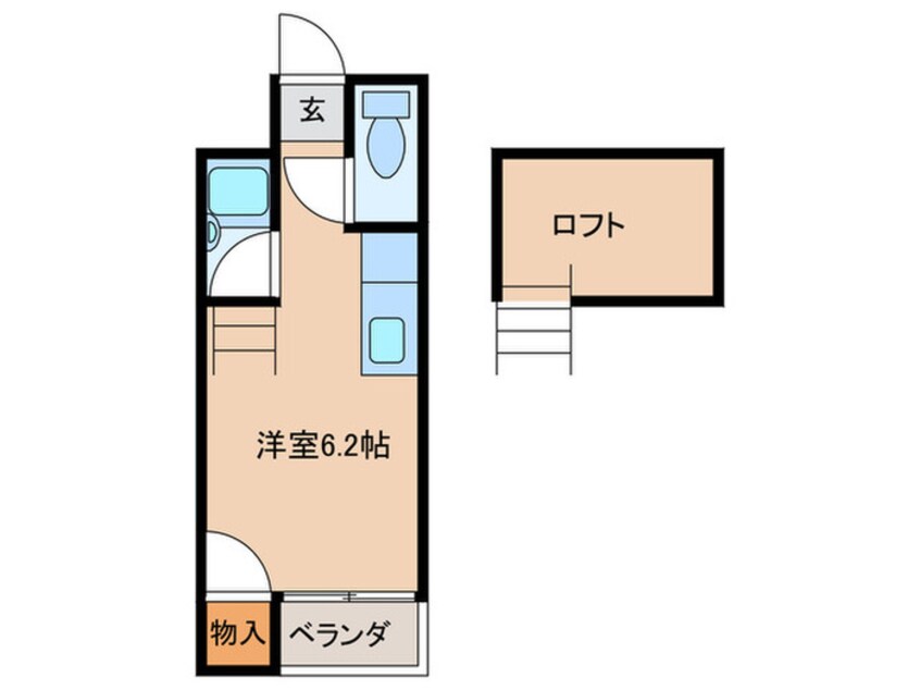 間取図 ｻｰﾌｻｲﾄﾞﾋﾞﾙ赤間