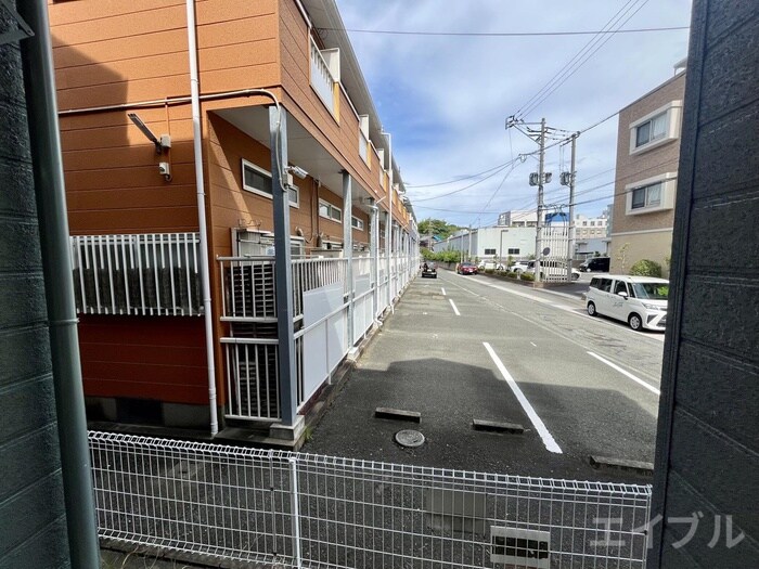 室内からの展望 ｻｰﾌｻｲﾄﾞﾋﾞﾙ赤間