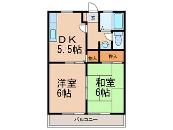 間取図 ハイツアリッサム　Ｂ棟