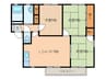 プレンティ嵐山Ａ 3LDKの間取り