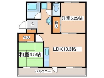 間取図 みがきのアパ－ト