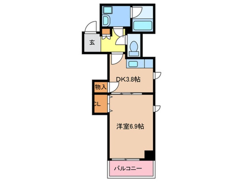 間取図 ベルドール赤間