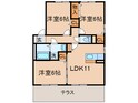 シャトレ若宮Ｄの間取図