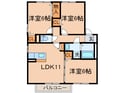 シャトレ若宮Ｄの間取図