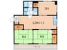 かど屋ビル 3LDKの間取り