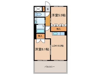 間取図 ﾘﾊﾞｰｽﾃｰｼﾞⅠ