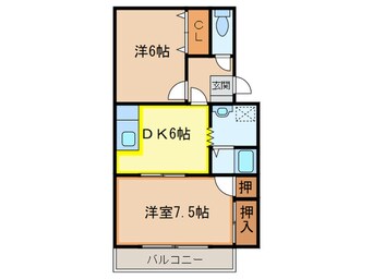 間取図 プレジール青木 C