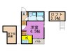 ベネフィスタウン井尻２ 1Kの間取り