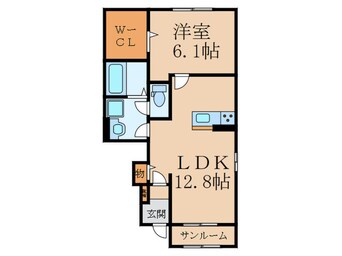 間取図 ＰＯＰＯＲＡ　Ⅳ