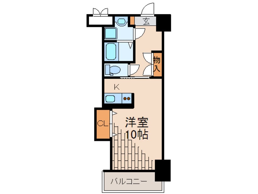 間取図 ロイヤル渡辺通Ⅱ８８