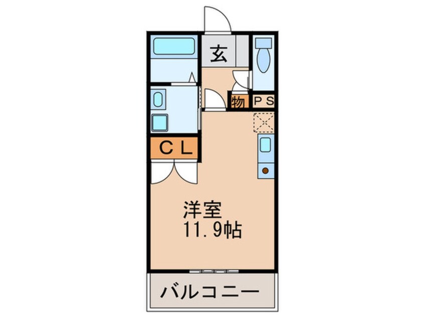 間取図 パークアクシス博多駅南