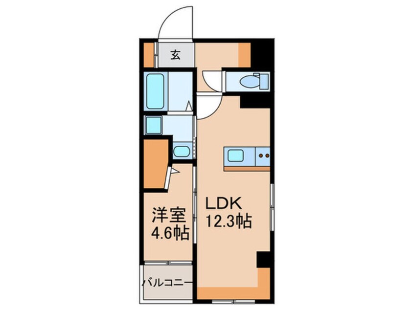 間取図 ルパルテール大濠