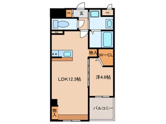 間取図 ルパルテール大濠