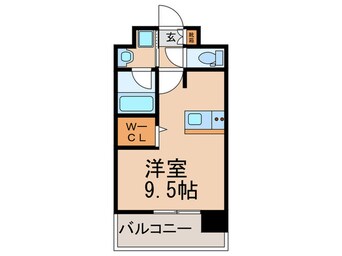 間取図 ｴﾝｸﾚｽﾄﾍﾞｲ天神EAST（1302）