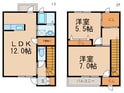 リヴァージュ・ディアスＢの間取図