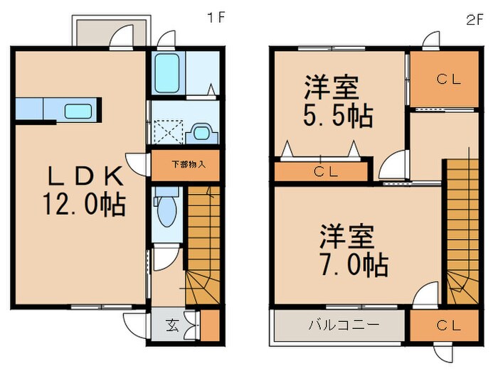 間取り図 リヴァージュ・ディアスＢ