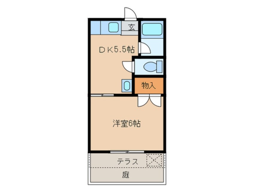 間取図 コーポコゾノ