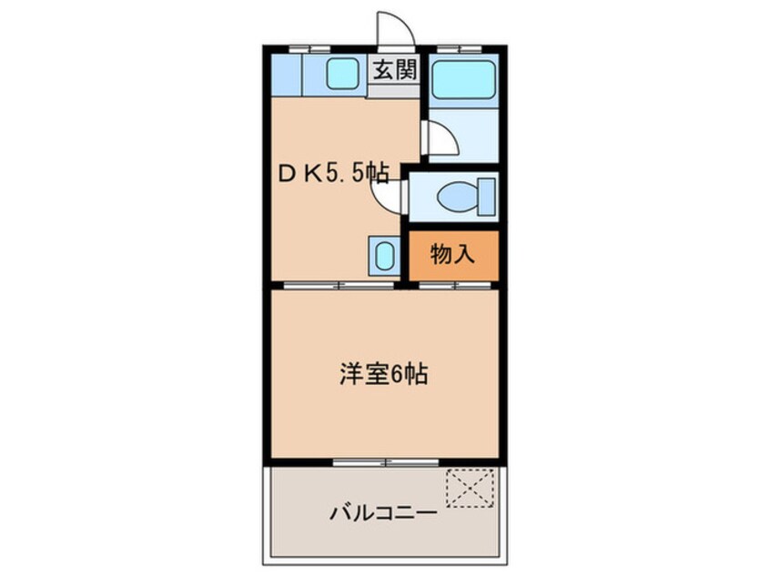 間取図 コーポコゾノ