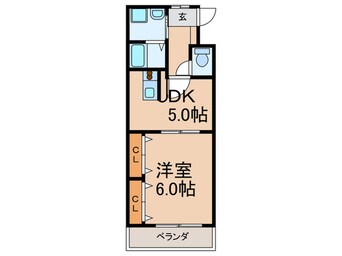 間取図 シャンベルジュK☆T