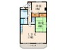 金山ビル 2LDKの間取り