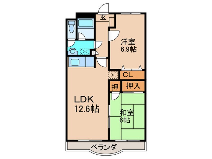 間取図 ローズヴィラ