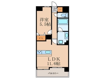間取図 ｱｸﾀｽ博多ｸﾞﾗﾝﾐﾗｲ(512)