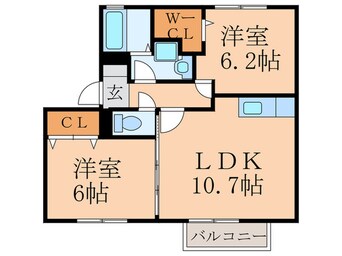 間取図 ウィングランデＭⅡＡ棟