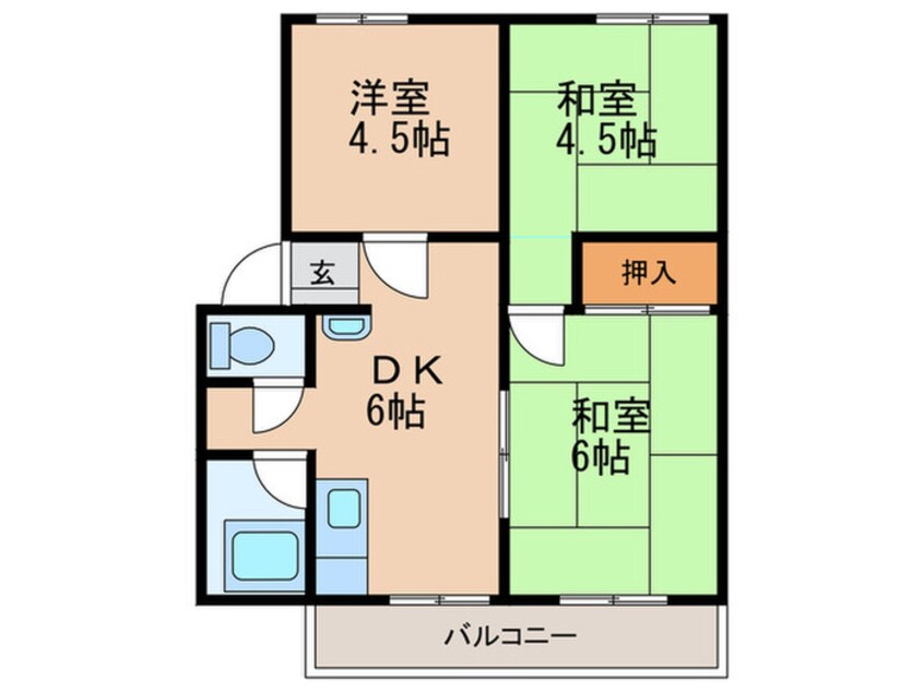 間取図 友田ハイツ