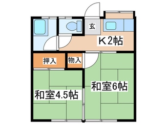 間取図 明玉荘