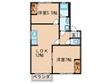 フリ－ダム美恵の間取図