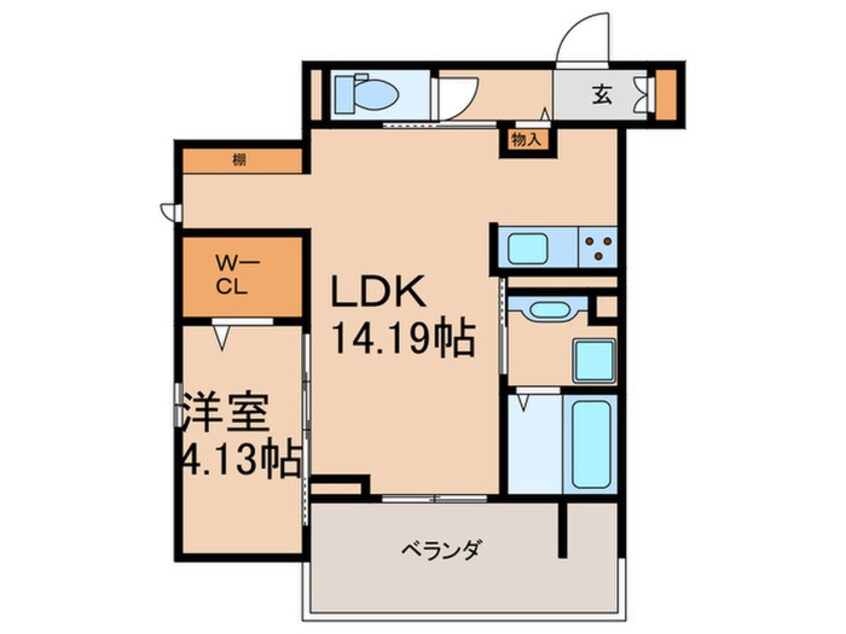 間取図 アルカンジュ東合川