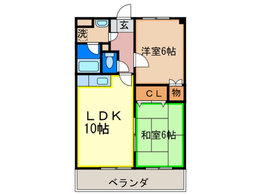 間取図 サンローゼ楠橋南